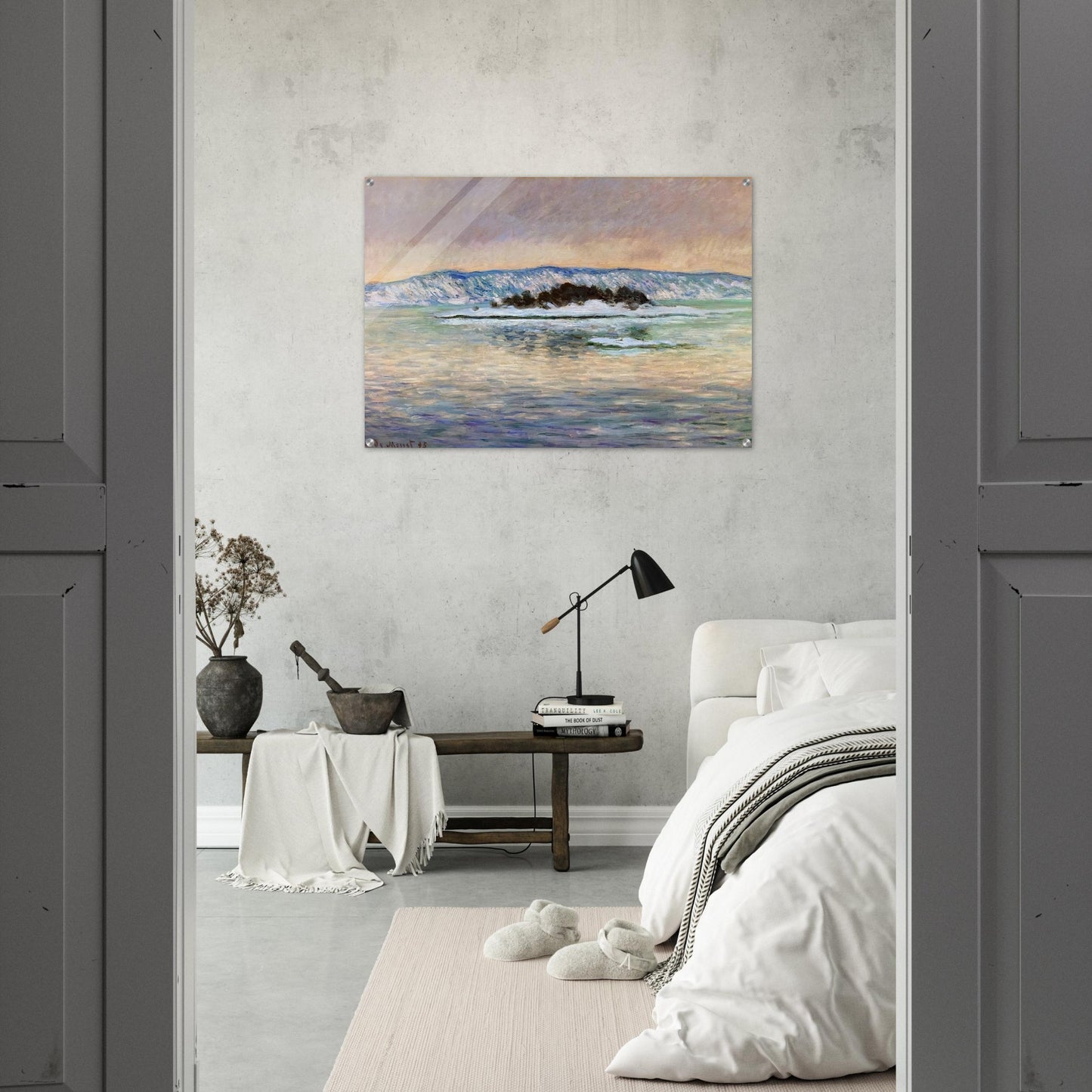 The Fjord, near Christiania - claude monet Acrylic Print - 70x100 cm / 28x40″ inches | claude monet Wall Art | claude monet Prints