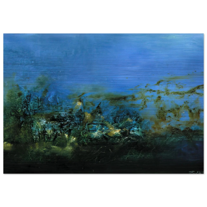 14 10 2002 2002 - Zao Wou-Ki Brushed Aluminum Print - 70x100 cm / 28x40 inches | Zao Wou-Ki Aluminum Print | Zao Wou-Ki Prints