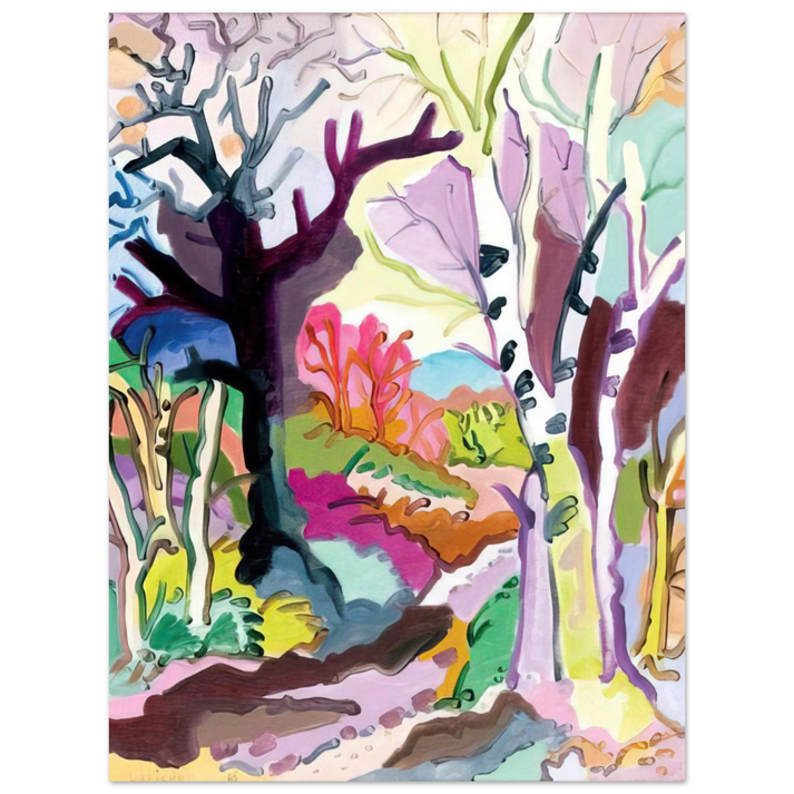 Charles Lapicque - L'hiver dans les bois - 1965  75x100 cm / 30x40inches Fine Art Poster