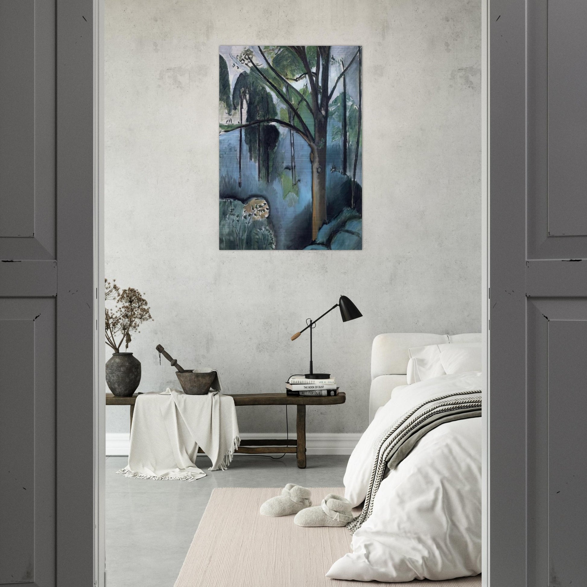 TRIVAUX POND 1917 - Henri Matisse Brushed Aluminum Print - 70x100 cm / 28x40 inches | Henri Matisse Aluminum Print | Henri Matisse Prints