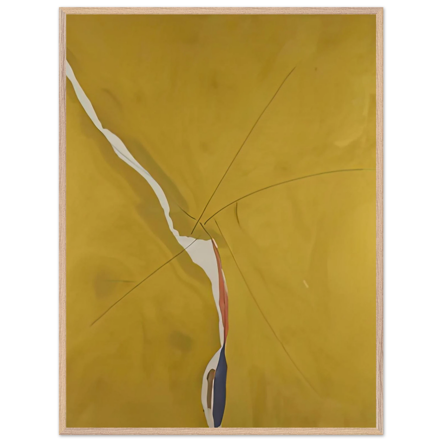 Helen Frankenthaler - Sesame, 1970- Wall Art - 60x80 cm / 24x32 inches - Premium Wooden Framed Poster With Fine Art Paper-canvas - White frame