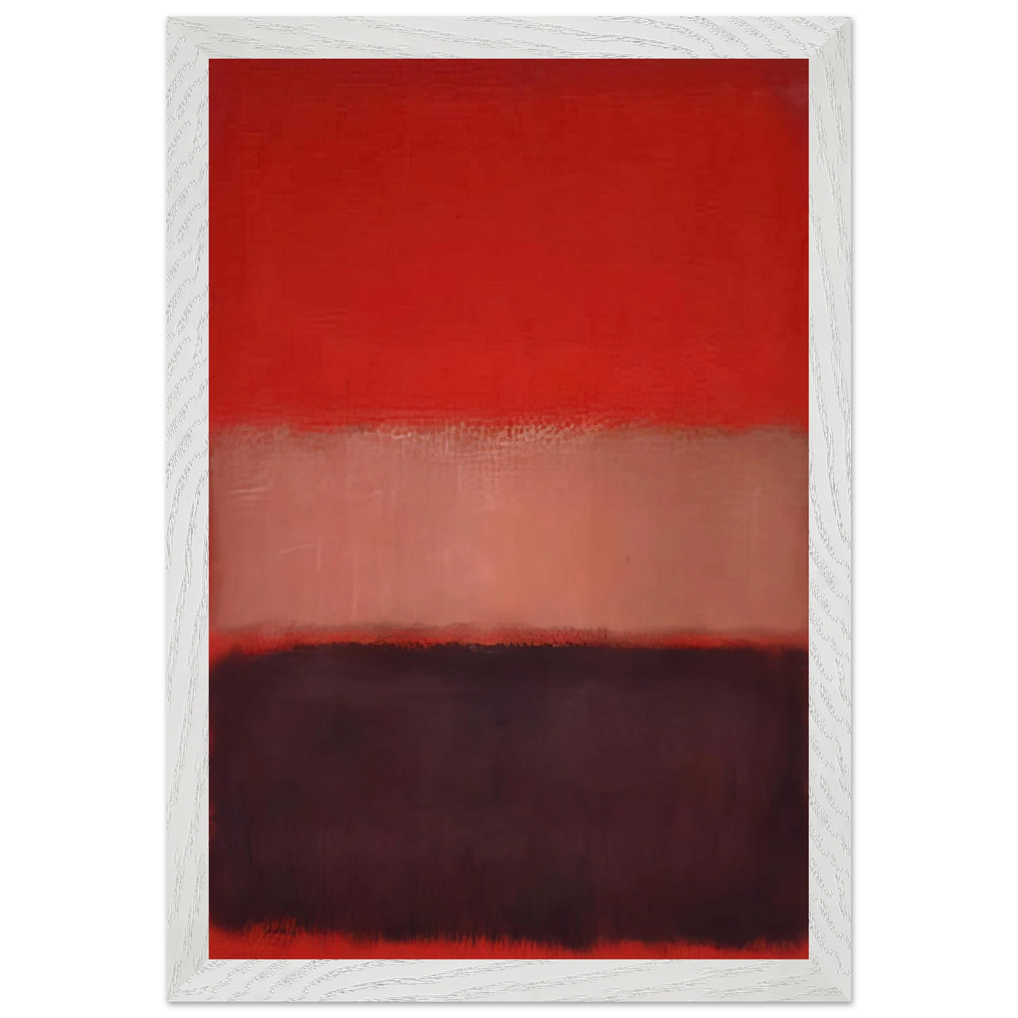 Mark Rothko - No. 46 Black, Ochre, Red Over Red - 1957 Wall Art - 60x80 cm / 24x32 inches - Fine Art Poster-canvas - -