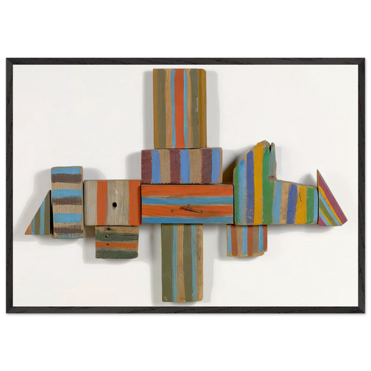 Yield - 1975 - Betty Parsons 70x100 cm / 28x40 inches Framed Art Print – Black Wooden Frame