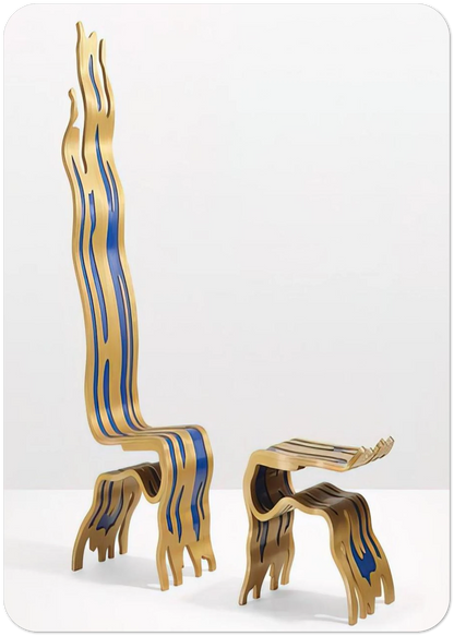 BRUSHSTROKE CHAIR AND OTTOMAN 1988 By Roy Lichtenstein Pack of 10 Post Cards | Roy Lichtenstein Post Cards | A6 (10.5 x 14.8 cm) - 4.1 x 5.8 inches