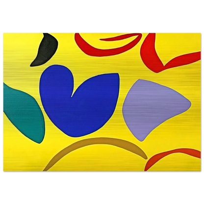 M-yellow - 1965 - Ray Parker Brushed Aluminum Print - 70x100 cm / 28x40 inches | Ray Parker Aluminum Print | Ray Parker Prints