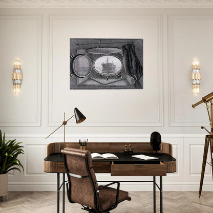 PORTHOLE - MC Escher Brushed Aluminum Print - 70x100 cm / 28x40 inches | MC Escher Aluminum Print | MC Escher Prints