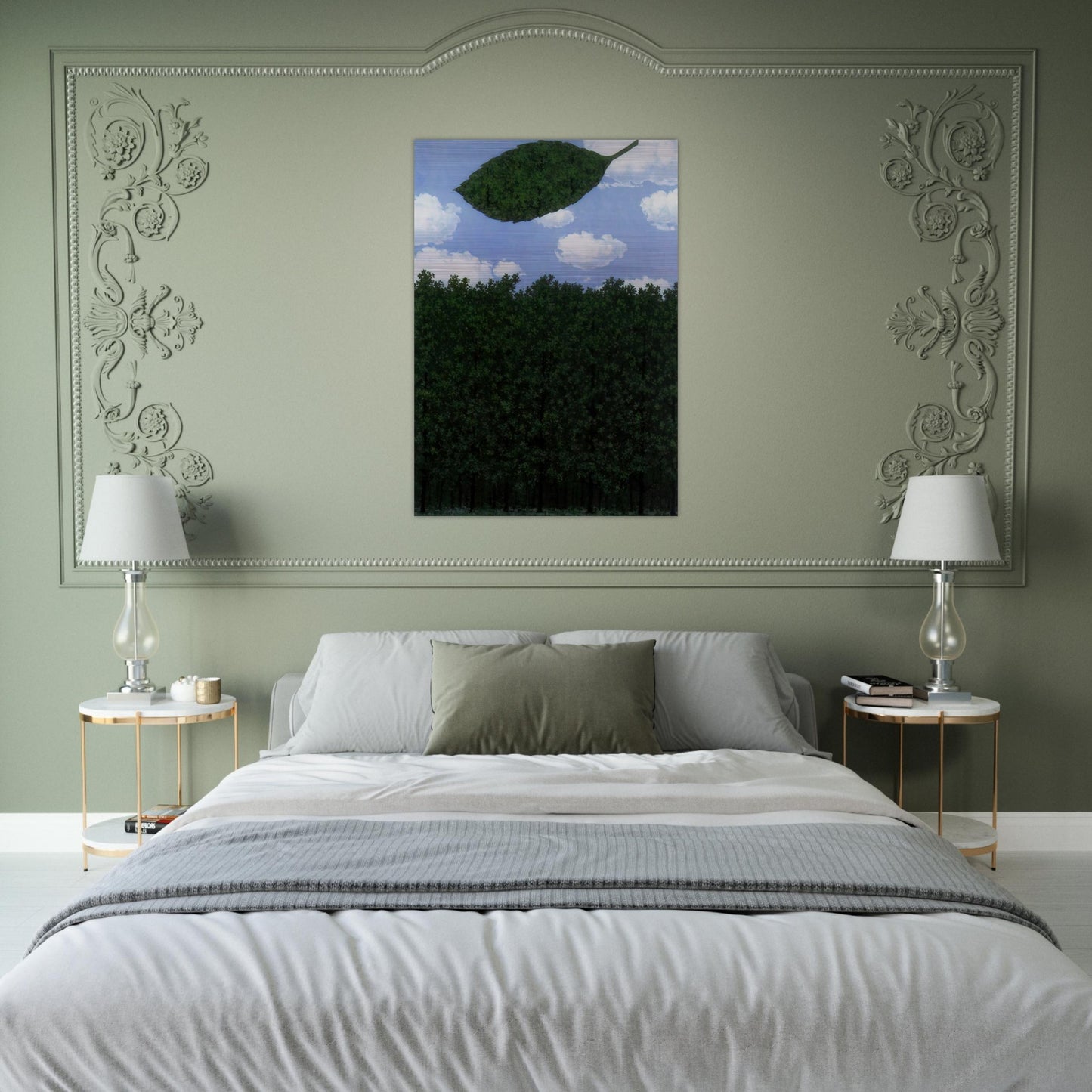 CHORUS OF THE SPHINX 1964 - Rene Magritte Brushed Aluminum Print - 70x100 cm / 28x40 inches | Rene Magritte Aluminum Print | Rene Magritte Prints