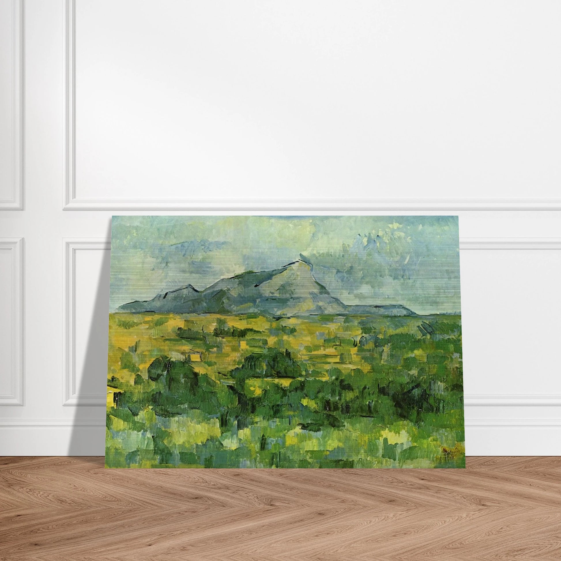 Mont Sainte-Victoire - Paul Cézanne Brushed Aluminum Print - 70x100 cm / 28x40 inches | Paul Cézanne Aluminum Print | Paul Cézanne Prints