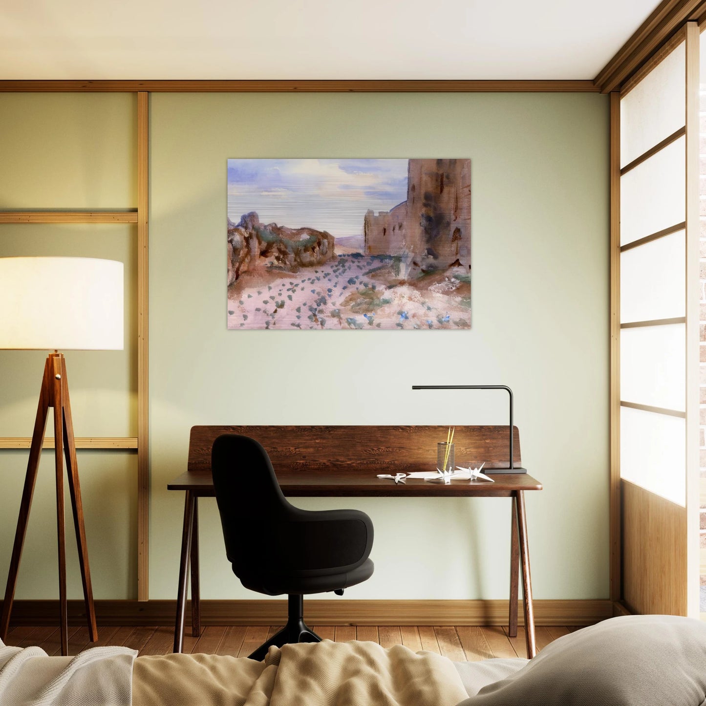 Fortress, Roads and Rocks - John Singer Sargent Brushed Aluminum Print - 70x100 cm / 28x40 inches | John Singer Sargent Aluminum Print | John Singer Sargent Prints