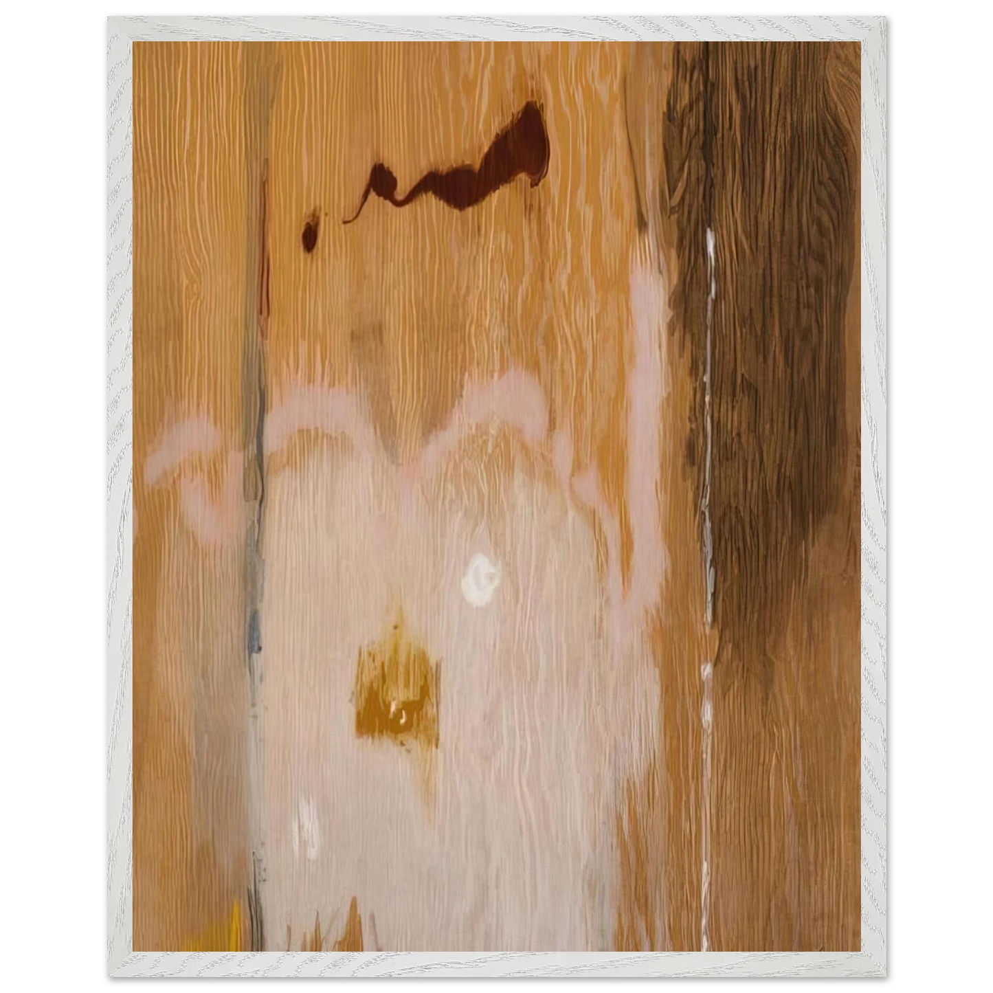 Helen Frankenthaler - Tales of Genji VI - 1998 Wall art - 70x100 cm / 28x40 inches - Premium Wooden Framed Poster With Fine Art Paper-canvas - White frame