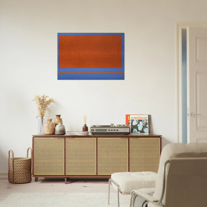 Classic Yellow Sun-Box - 1968 - Theodoros Stamos Brushed Aluminum Print - 70x100 cm / 28x40 inches | Theodoros Stamos Aluminum Print | Theodoros Stamos Prints