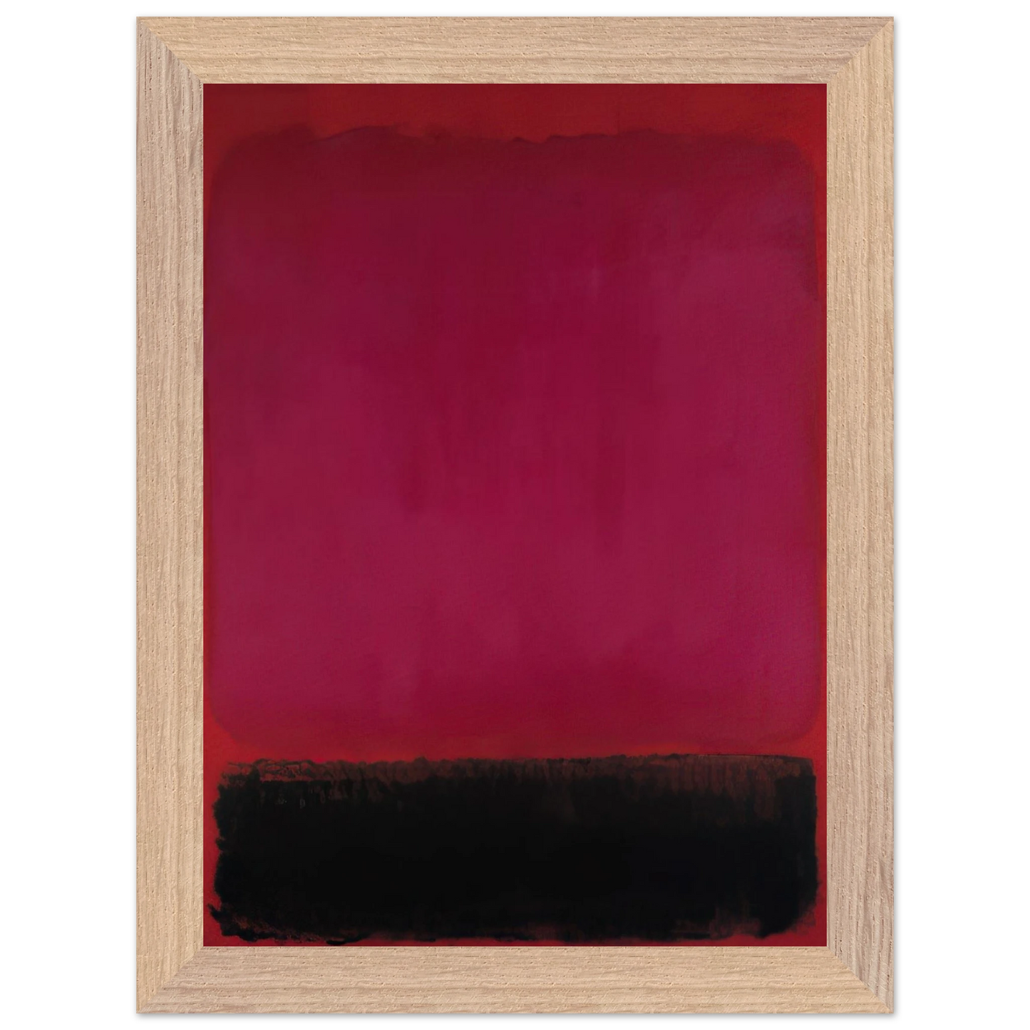 Helen Frankenthaler - Untitled - 1967 Wall art - 70x100 cm / 28x40 inches - Premium Wooden Framed Poster With Fine Art Paper-canvas - Wood frame