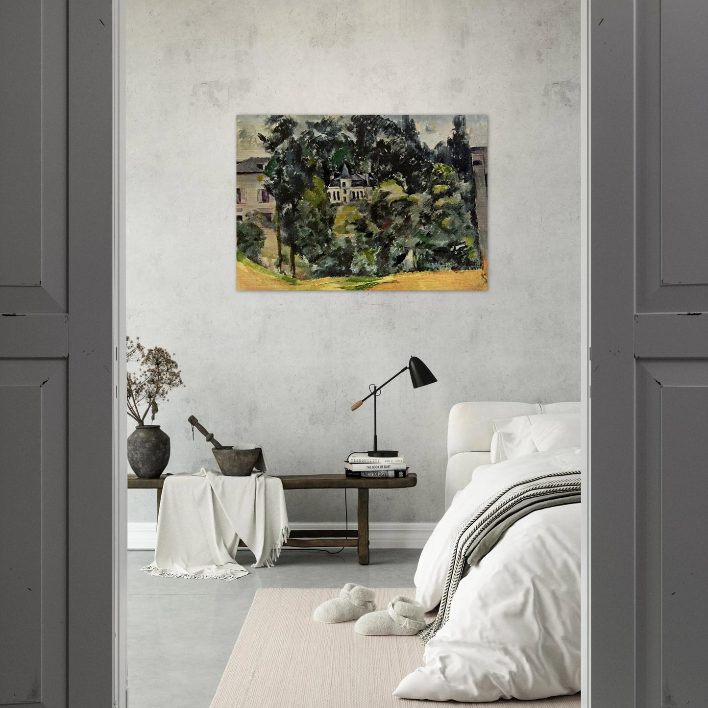Castle of Marines - Paul Cézanne Brushed Aluminum Print - 70x100 cm / 28x40 inches | Paul Cézanne Aluminum Print | Paul Cézanne Prints
