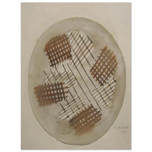 Bice Lazzari - Red and White Signals - 1930  75x100 cm / 30x40inches Fine Art Poster