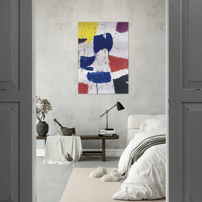 Emblem 8  1 - Sam Francis Brushed Aluminum Print - 70x100 cm / 28x40 inches | Sam Francis Aluminum Print | Sam Francis Prints