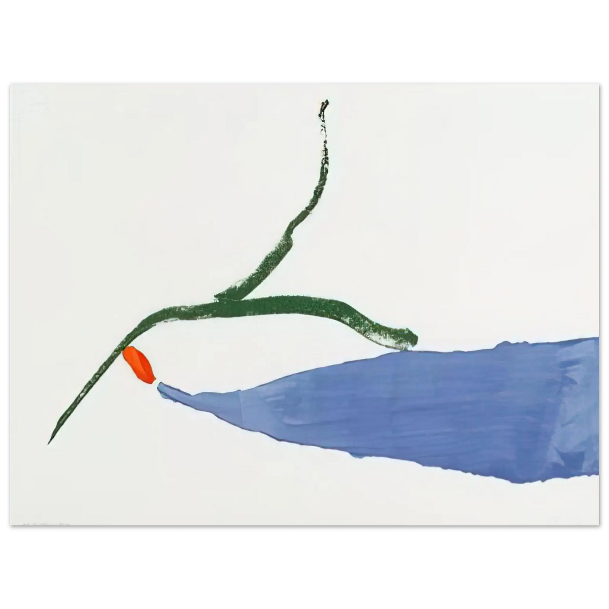 Helen Frankenthaler - A Little Zen - 1970 Wall art - 30x40 cm / 12x16 Inches - Premium Wooden Framed Poster With Fine Art Paper - Wood frame