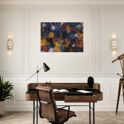 Blue Flood - 1960 - Ernst Wilhelm Nay Brushed Aluminum Print - 70x100 cm / 28x40 inches | Ernst Wilhelm Nay Aluminum Print | Ernst Wilhelm Nay Prints