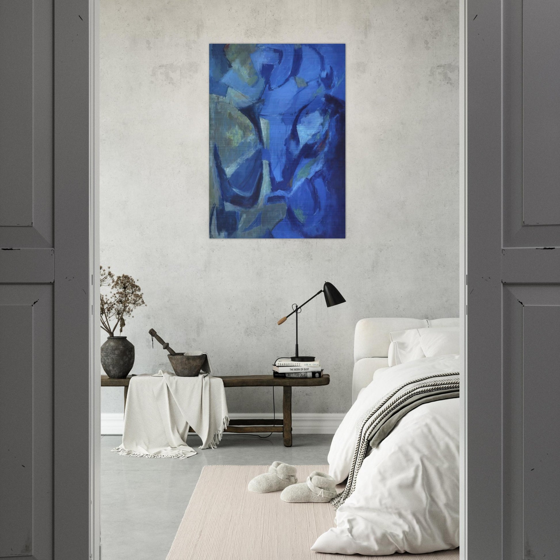 THE STORMY SEA 1958 - Alma Woodsey Thomas Brushed Aluminum Print - 70x100 cm / 28x40 inches | Alma Woodsey Thomas Aluminum Print | Alma Woodsey Thomas Prints
