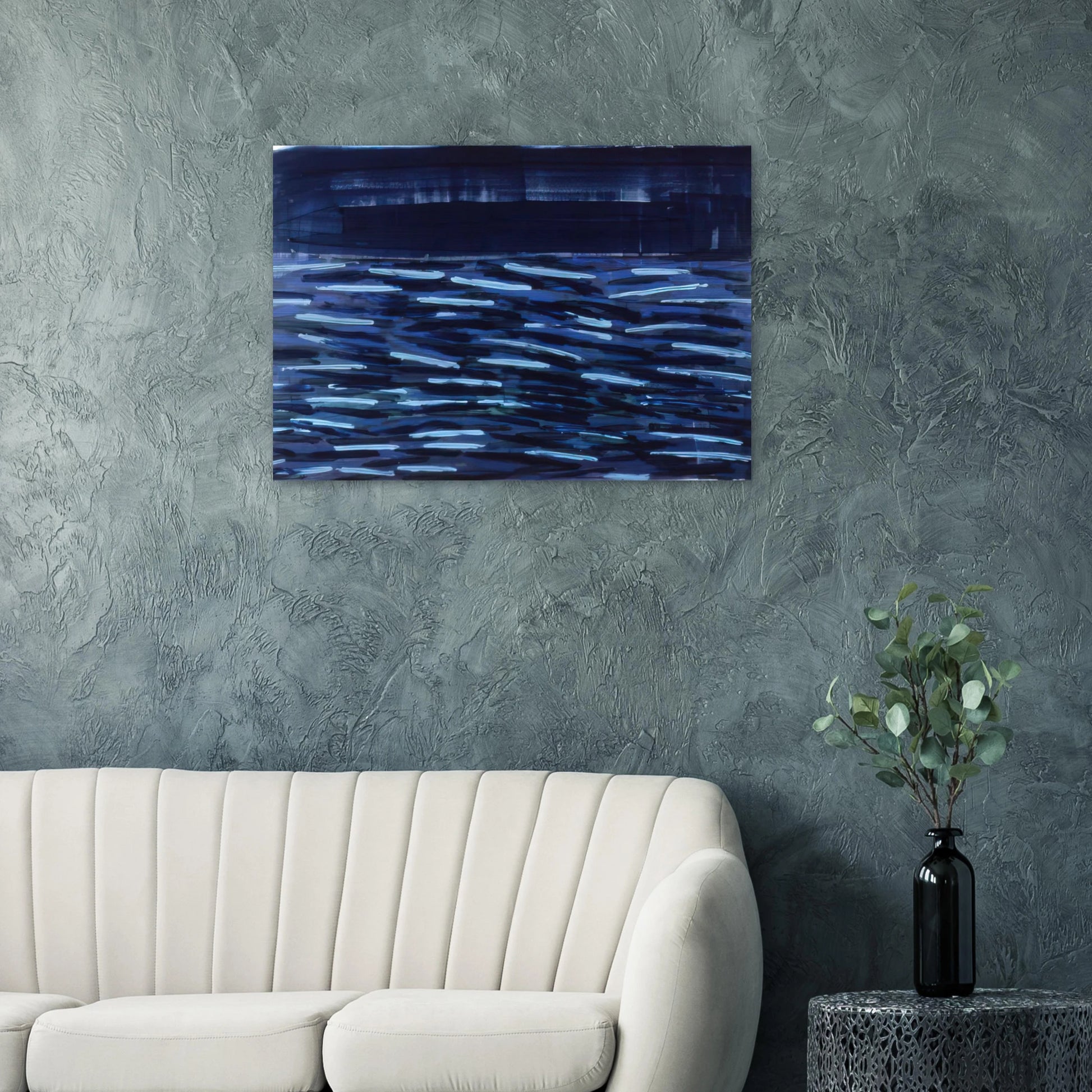 Flowers Of The Deep - 1984 - Ronnie Landfield Brushed Aluminum Print - 70x100 cm / 28x40 inches | Ronnie Landfield Aluminum Print | Ronnie Landfield Prints