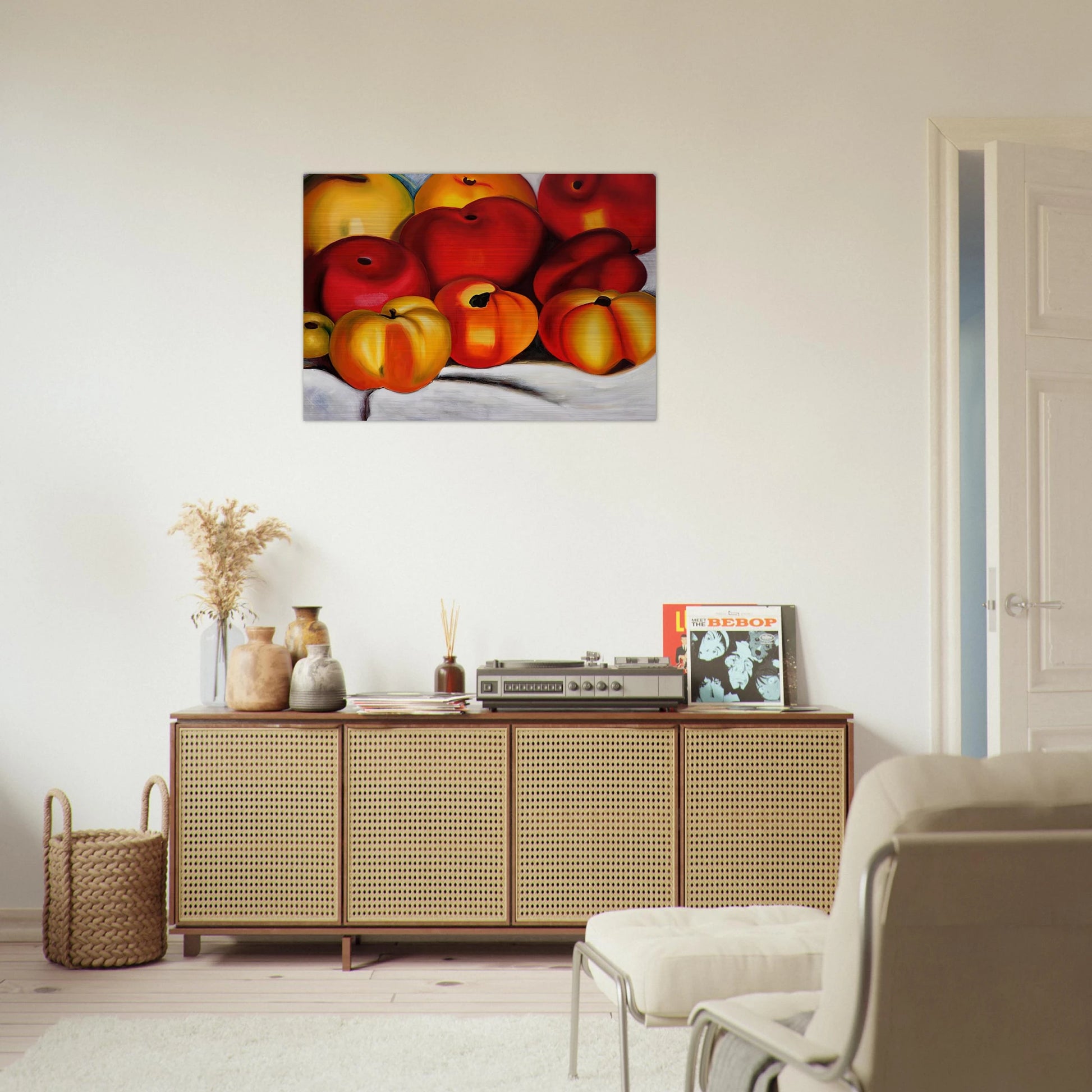 Apple Family II - Georgia O'Keeffe Brushed Aluminum Print - 70x100 cm / 28x40 inches | Georgia O'Keeffe Aluminum Print | Georgia O'Keeffe Prints