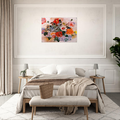 PINK BUNCH 1940 - Raoul Dufy Acrylic Print - 70x100 cm / 28x40″ inches
