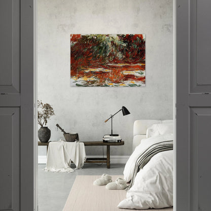 Water Lily Pond - claude monet Brushed Aluminum Print - 70x100 cm / 28x40 inches | claude monet Aluminum Print | claude monet Prints