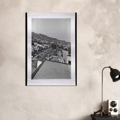 RESIDENTIAL ROOFTOPS SERIES 1 - Edward Ruscha Brushed Aluminum Print - 70x100 cm / 28x40 inches | Edward Ruscha Aluminum Print | Edward Ruscha Prints