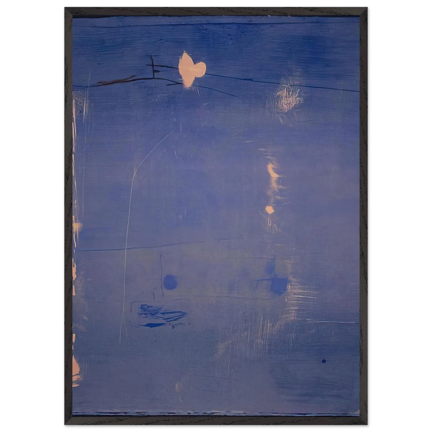 Helen Frankenthaler - Cameo - 1980 Wall art - 50x70 cm / 20x28 inches - Premium Wooden Framed Poster With Fine Art Paper-canvas - Wood frame