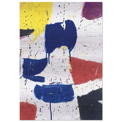 Emblem 8  1 - Sam Francis Brushed Aluminum Print - 70x100 cm / 28x40 inches | Sam Francis Aluminum Print | Sam Francis Prints