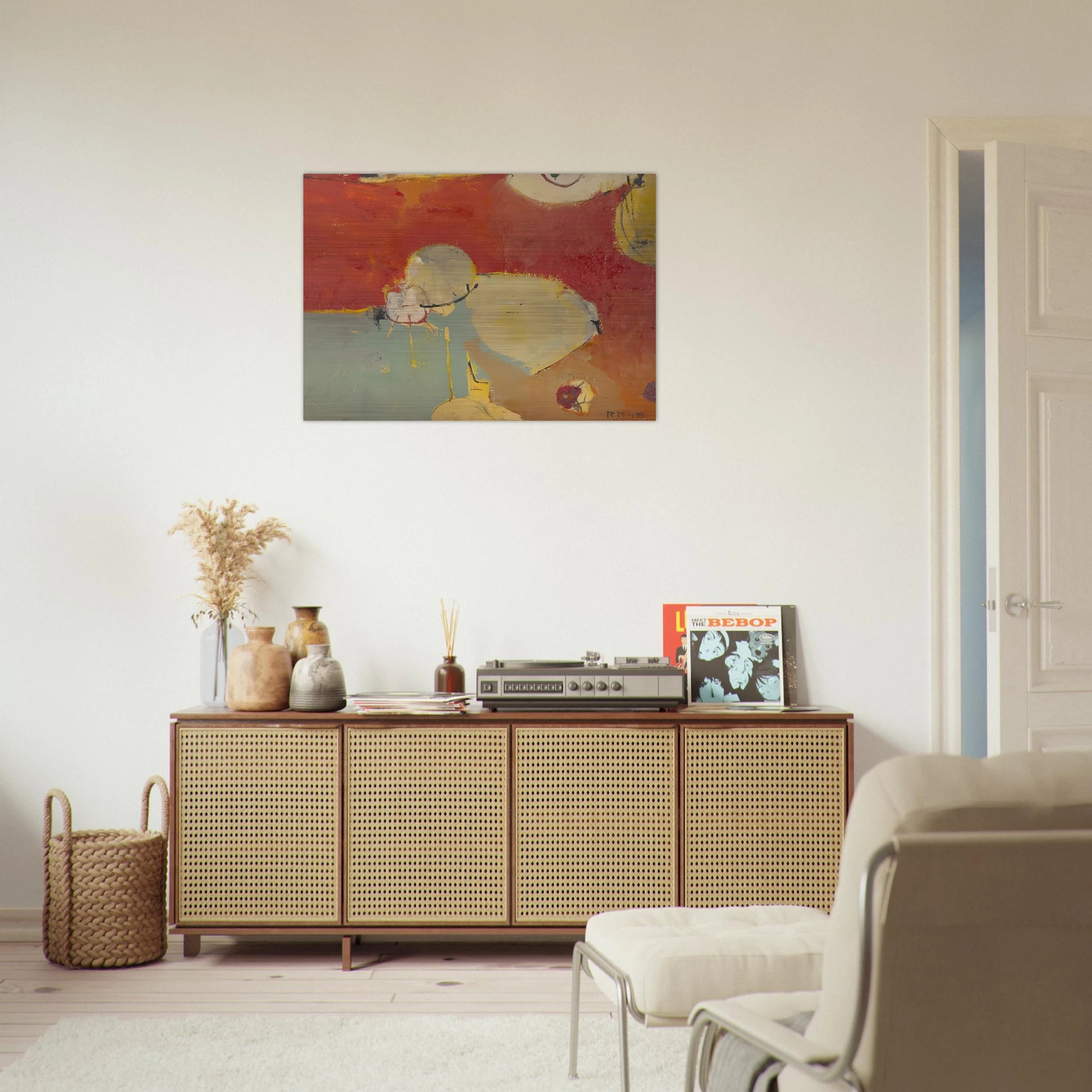 Untitled #2 Sausalito - Richard Diebenkorn Brushed Aluminum Print - 70x100 cm / 28x40 inches | Richard Diebenkorn Aluminum Print | Richard Diebenkorn Prints