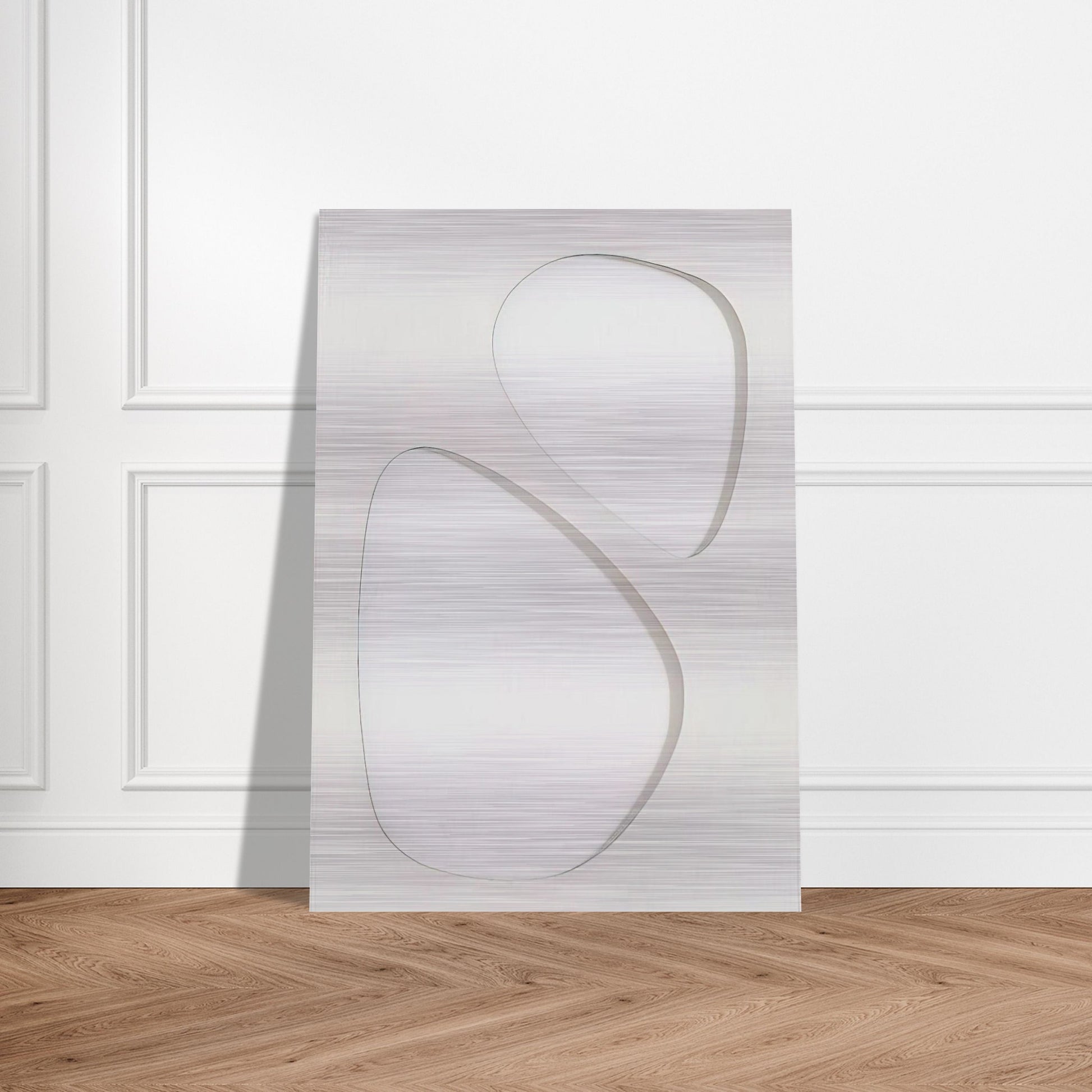 Volume bianco - 1959 - Dadamaino Brushed Aluminum Print - 70x100 cm / 28x40 inches | Dadamaino Aluminum Print | Dadamaino Prints