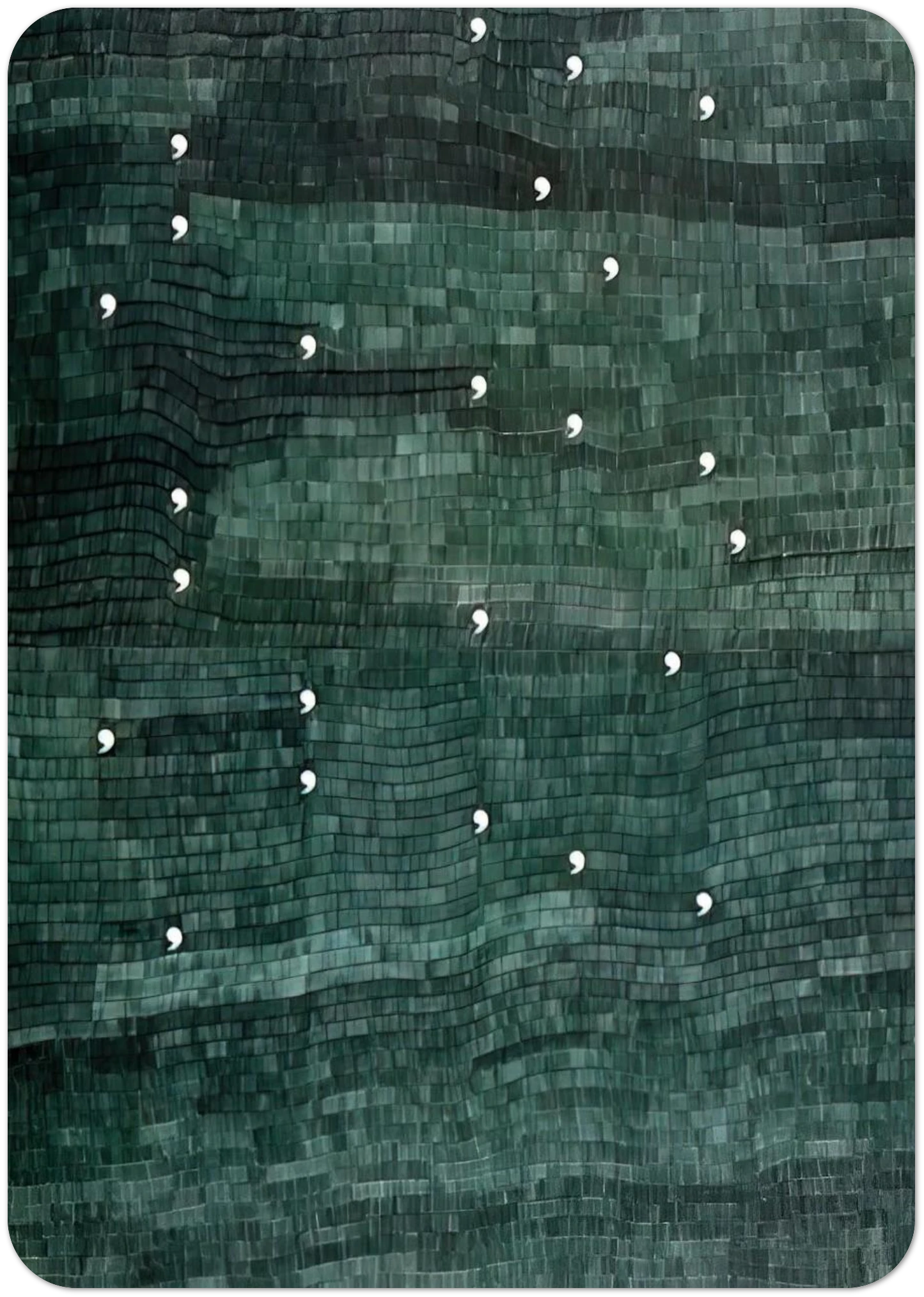 CINQUE PER CINQUE VENTICINQUE 1983 By Alighiero Boetti Pack of 10 Post Cards | Alighiero Boetti Post Cards | A6 (10.5 x 14.8 cm) - 4.1 x 5.8 inches