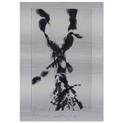 TO STOP THE CRY 1994 - Zao Wou-Ki Brushed Aluminum Print - 70x100 cm / 28x40 inches | Zao Wou-Ki Aluminum Print | Zao Wou-Ki Prints