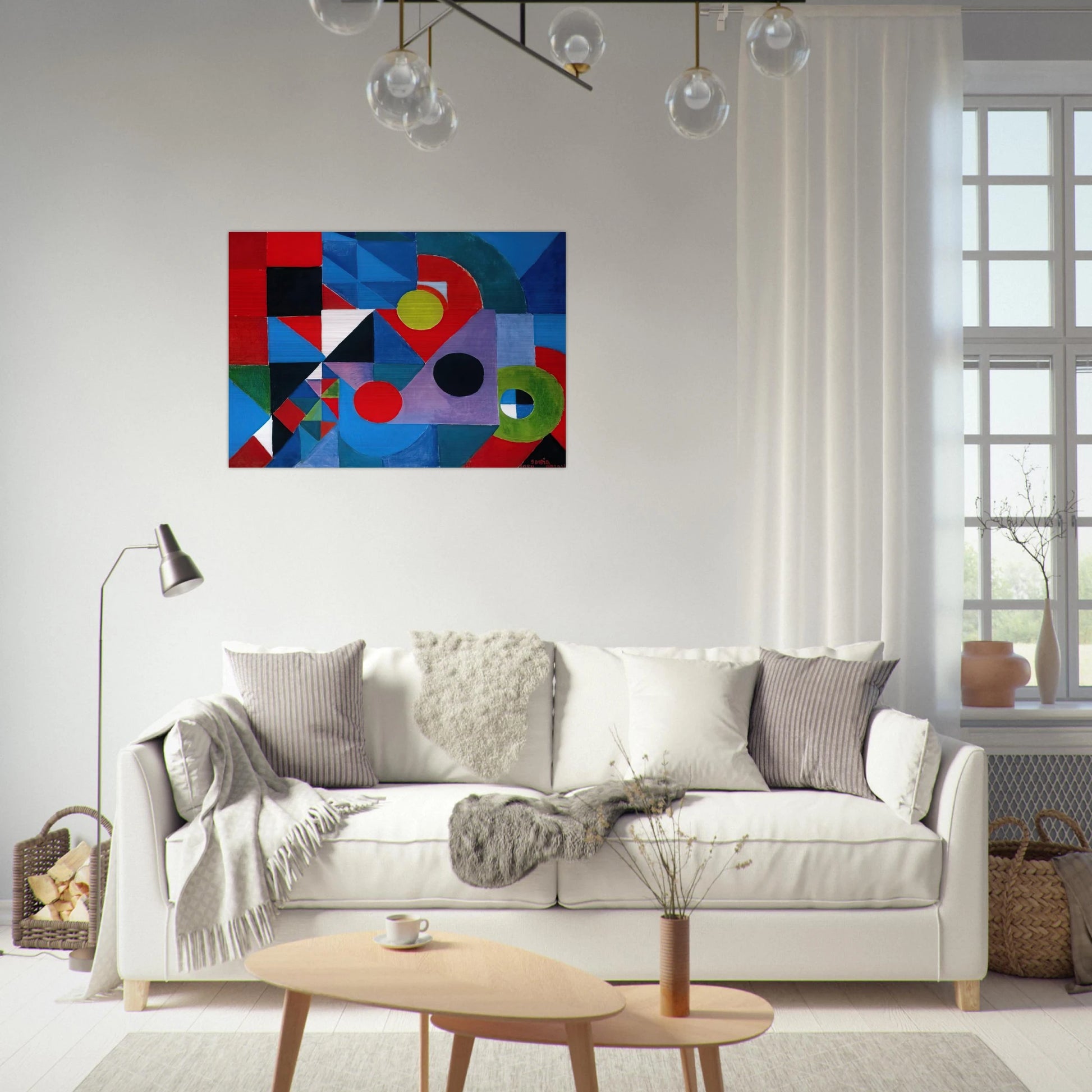 RHYTHM COLOUR - Sonia Delaunay Brushed Aluminum Print - 70x100 cm / 28x40 inches | Sonia Delaunay Aluminum Print | Sonia Delaunay Prints
