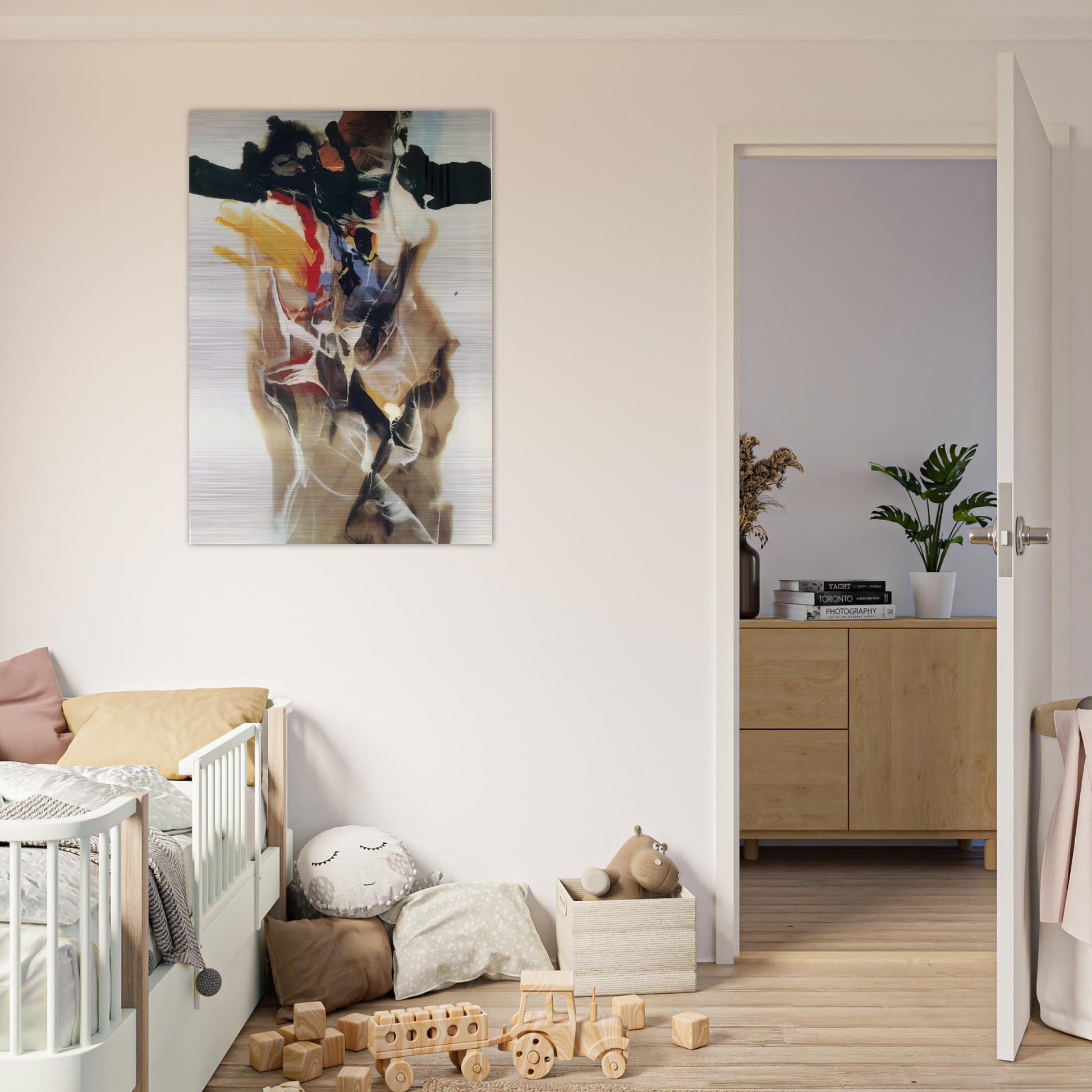 Phenomena High Octane - Paul Jenkins Brushed Aluminum Print - 70x100 cm / 28x40 inches | Paul Jenkins Aluminum Print | Paul Jenkins Prints