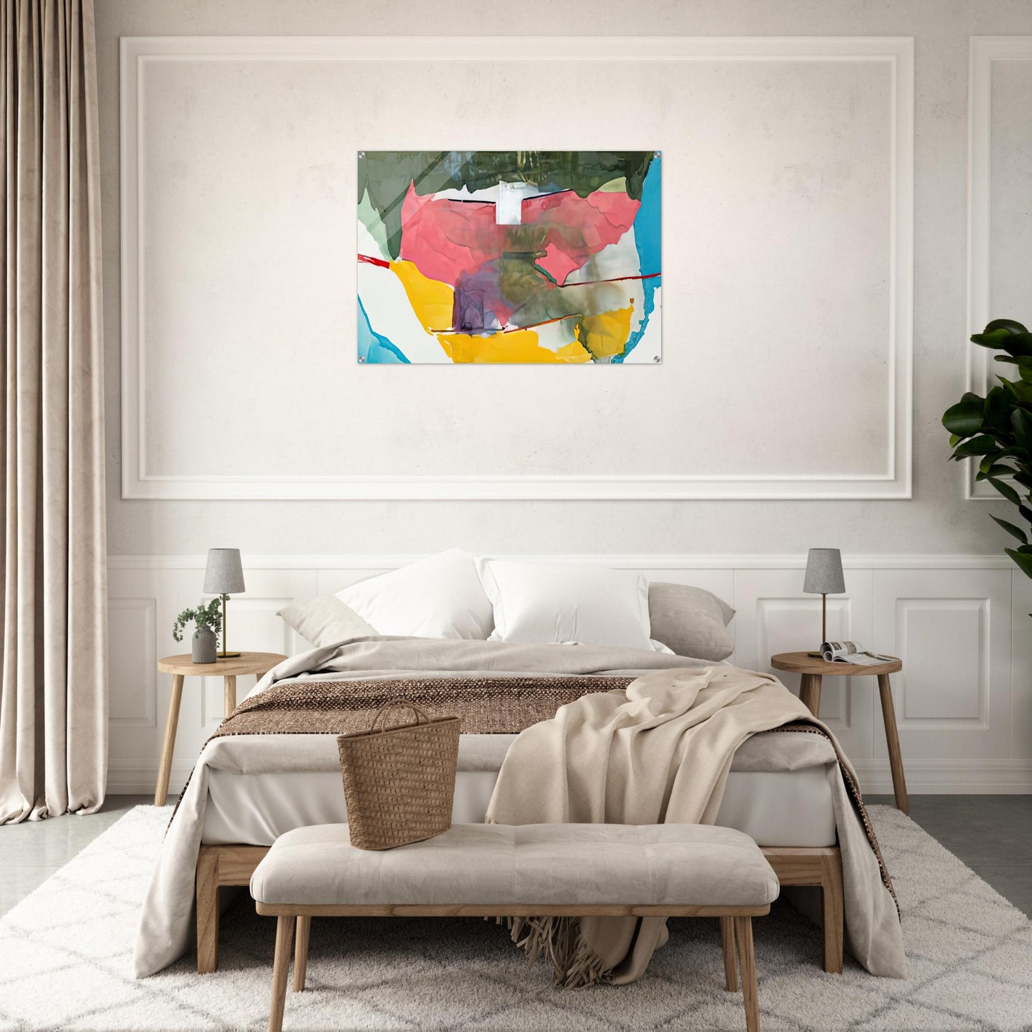 Off White Square, 1973- - Helen Frankenthaler Acrylic Print - 70x100 cm / 28x40″ inches