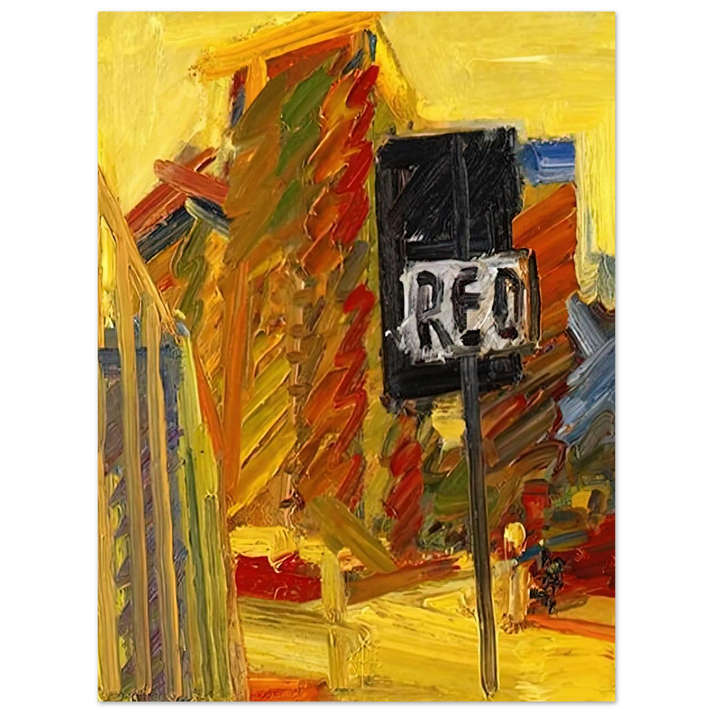 Frank Auerbach - TOWER BLOCKS  75x100 cm / 30x40inches Fine Art Poster