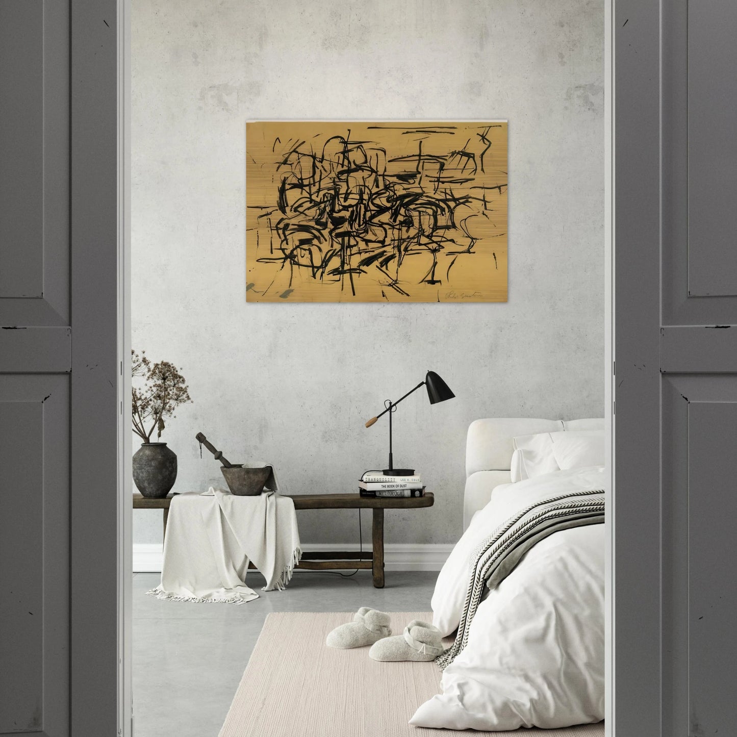 UNTITLED 3 - Philip Guston Brushed Aluminum Print - 70x100 cm / 28x40 inches | Philip Guston Aluminum Print | Philip Guston Prints