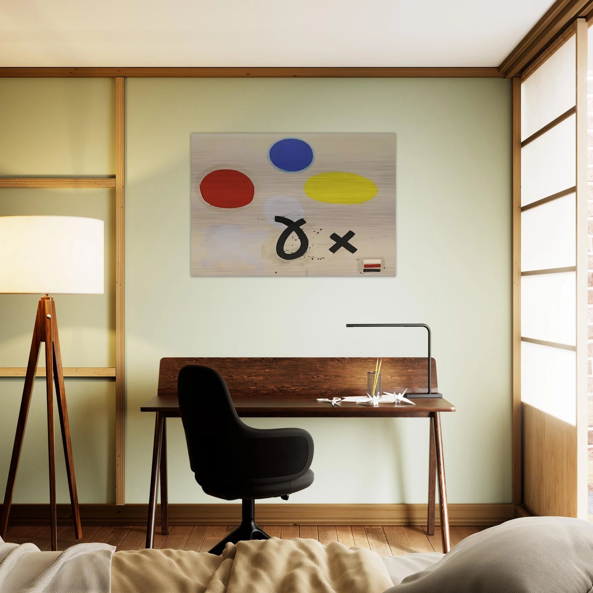 Open and Closed - 1970 - Adolph Gottlieb Brushed Aluminum Print - 70x100 cm / 28x40 inches | Adolph Gottlieb Aluminum Print | Adolph Gottlieb Prints