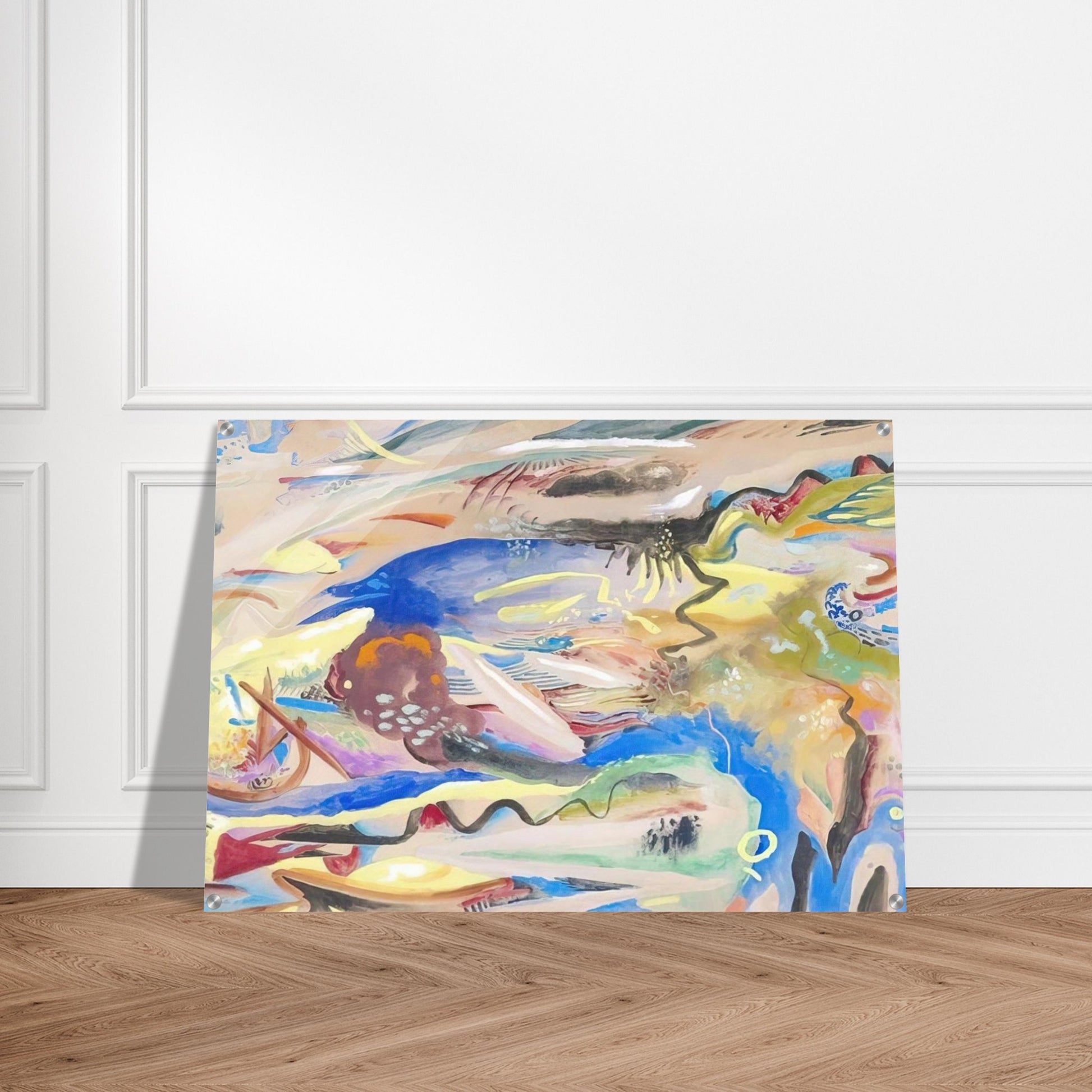 SINFONIE XIII 1913 - Rudolf Bauer Acrylic Print - 70x100 cm / 28x40″ inches