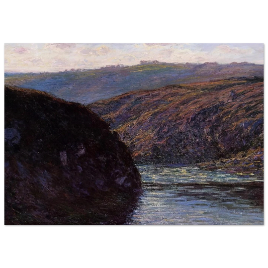 Valley of the Creuse, Afternoon Sunlight - claude monet Brushed Aluminum Print - 70x100 cm / 28x40 inches | claude monet Aluminum Print | claude monet Prints