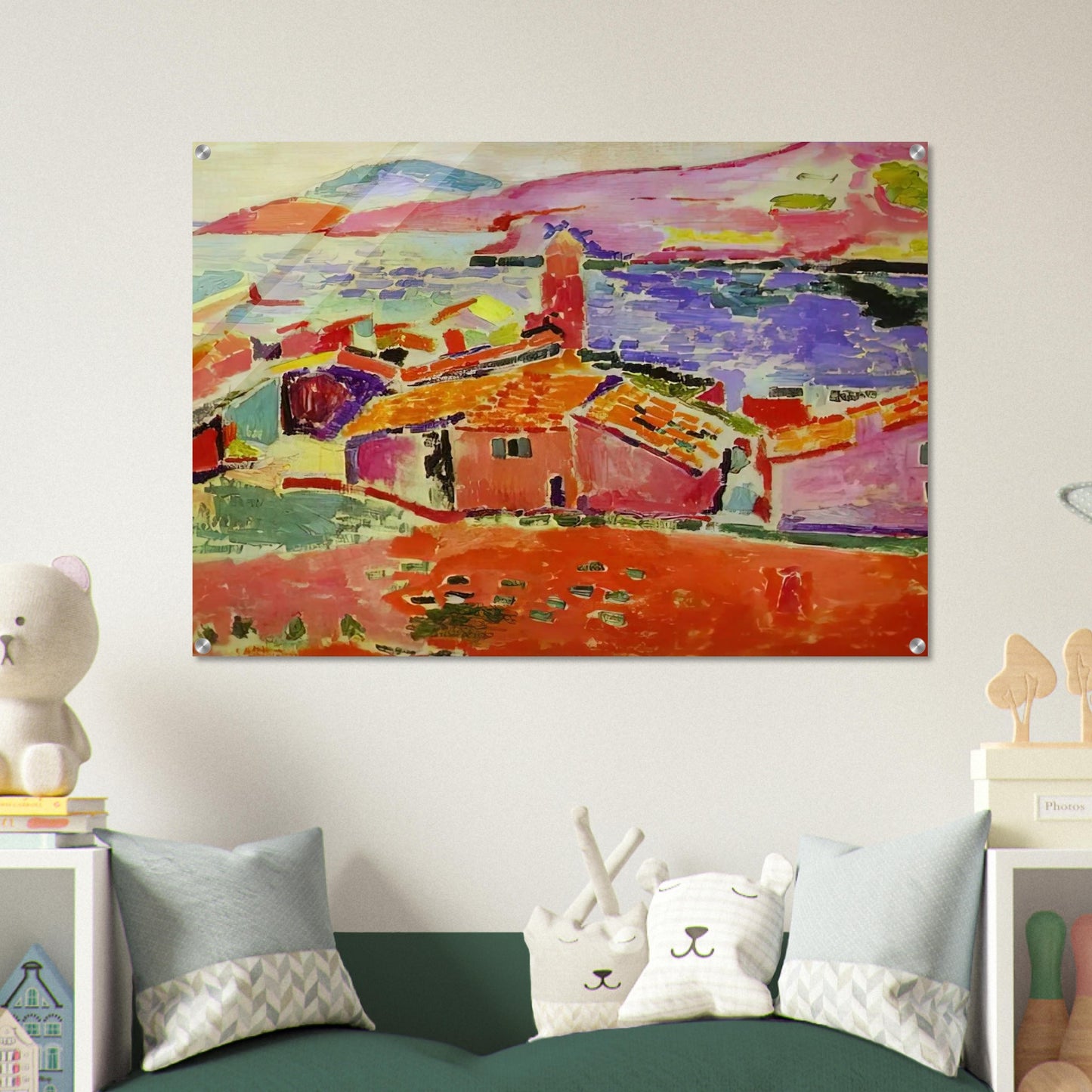 VIEW OF COLLIOURE 1 - Henri Matisse Acrylic Print - 70x100 cm / 28x40″ inches | Henri Matisse Wall Art | Henri Matisse Prints