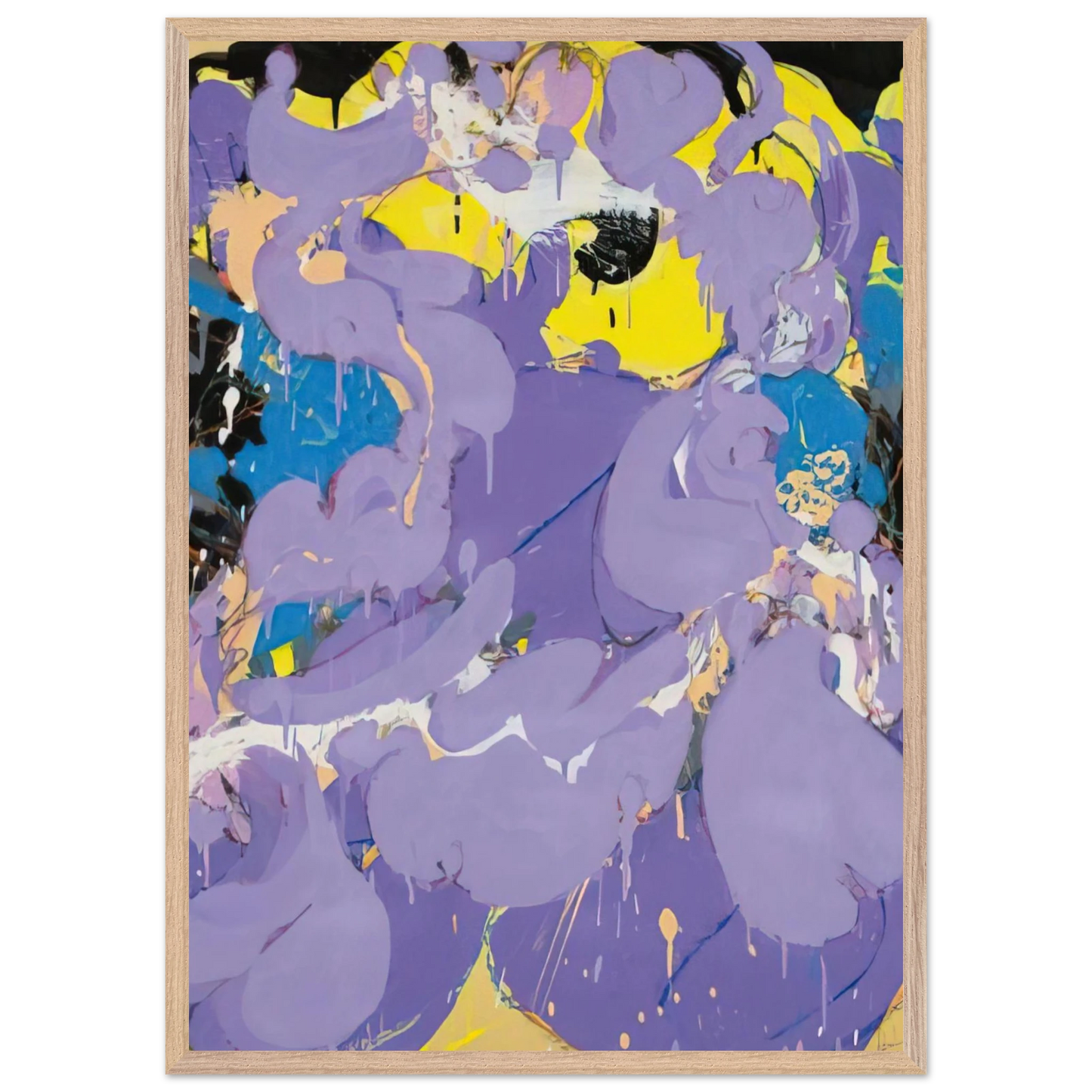 Helen Frankenthaler - Untitled - 1978 Wall art - 45x60 cm / 18x24 inches - Premium Wooden Framed Poster With Fine Art Paper-canvas - Wood frame