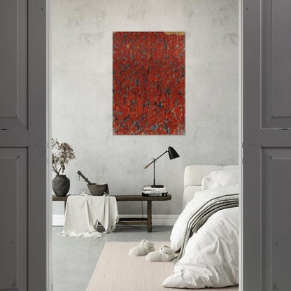 Big Red - Sam Francis Brushed Aluminum Print - 70x100 cm / 28x40 inches | Sam Francis Aluminum Print | Sam Francis Prints