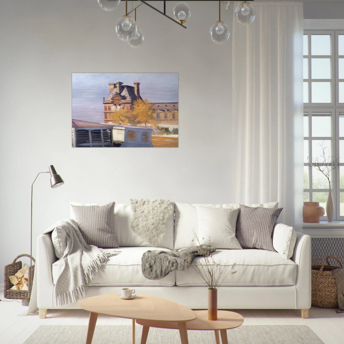 Le Pavillon de Flore - Edward Hopper Brushed Aluminum Print - 70x100 cm / 28x40 inches | Edward Hopper Aluminum Print | Edward Hopper Prints