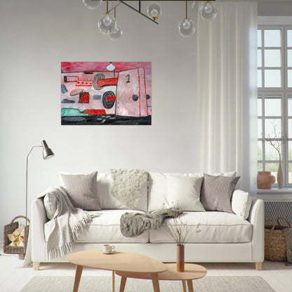 INSIDE OUTSIDE 1977 - Philip Guston Brushed Aluminum Print - 70x100 cm / 28x40 inches | Philip Guston Aluminum Print | Philip Guston Prints