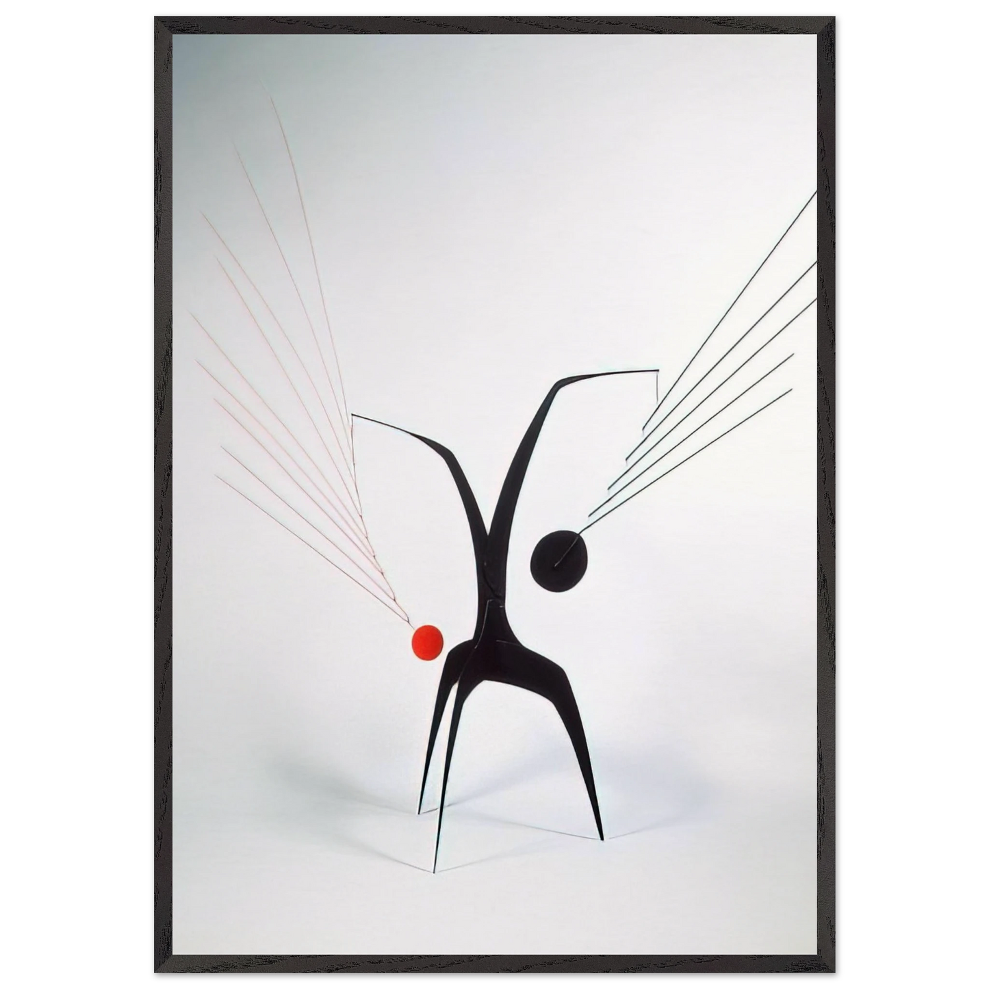 UN EFFET DU JAPONAIS 1941 - Alexander Calder 70x100 cm / 28x40 inches Framed Art Print – Black Wooden Frame