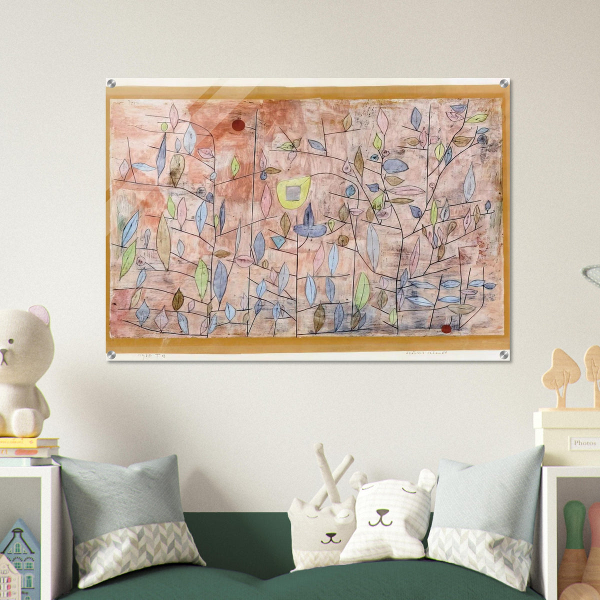 SPARSE FOLIAGE 1934 - Paul Klee Acrylic Print - 70x100 cm / 28x40″ inches | Paul Klee Wall Art | Paul Klee Prints
