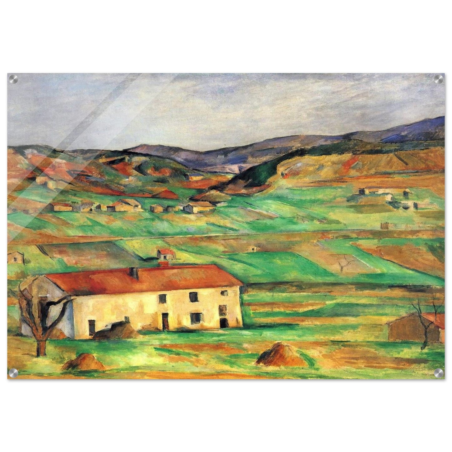 Gardanne - Paul Cézanne Acrylic Print - 70x100 cm / 28x40″ inches
