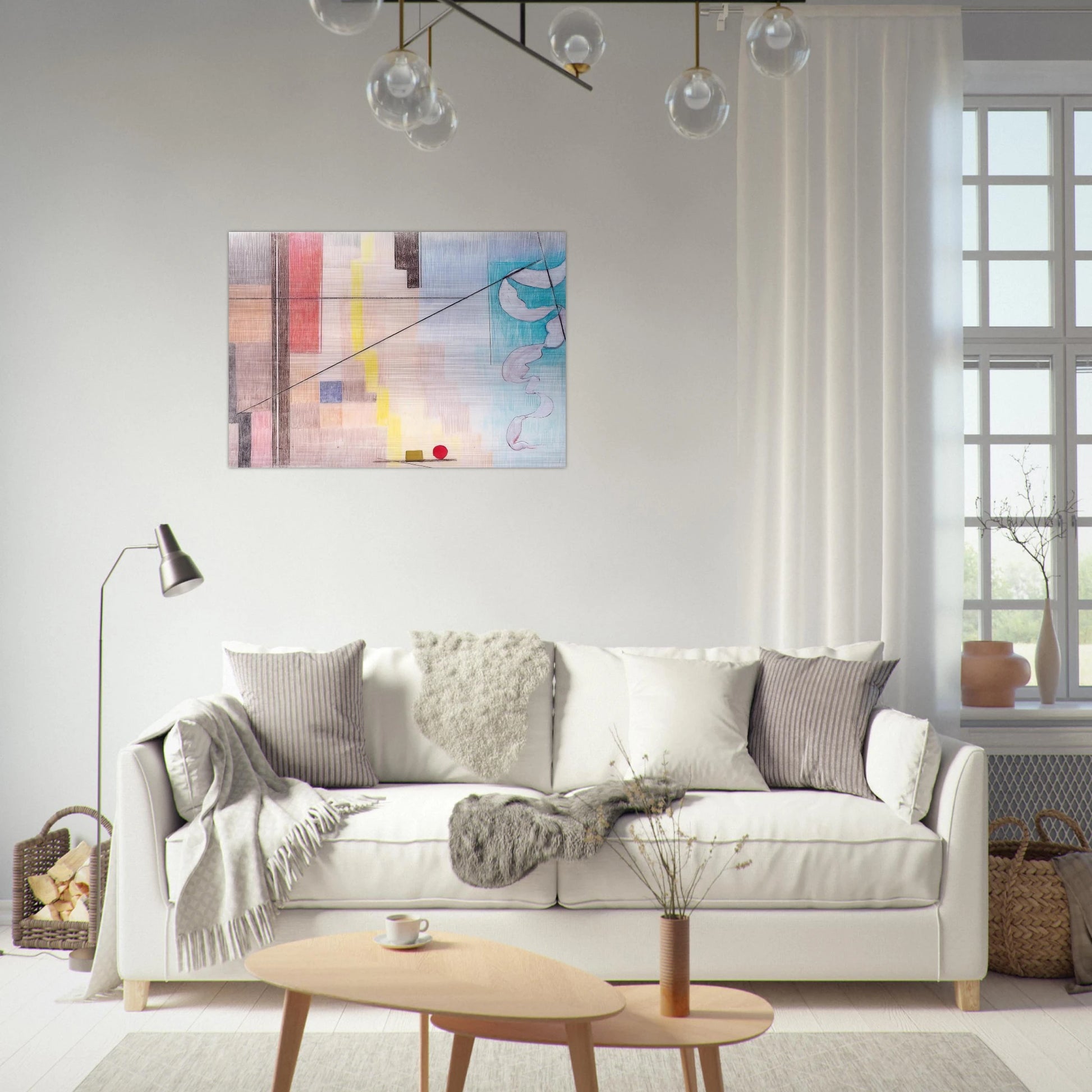 Die Kontraste - Abstract Art - Johannes Itten Brushed Aluminum Print - 70x100 cm / 28x40 inches | Johannes Itten Aluminum Print | Johannes Itten Prints